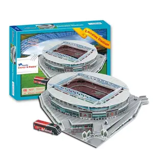 Emirates Stadium Model For Kids 3D Football Stadium Puzzle With 105 PCS