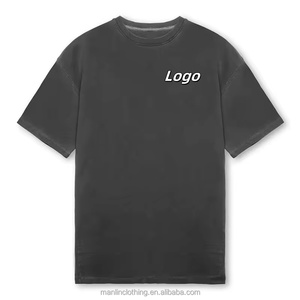T-shirt Oversize da Uomo di Alta Qualità, Vestibilità Rilassata, Spalle Cadenti, Stile Vintage Acid Wash, Ideale per Palestra e Fitness - Product Image 1