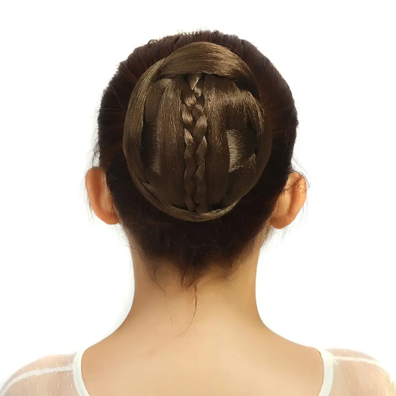 Mylulu Free Samples High Quality Ladies Fashion Ladies Brown Headwear Wig Knot Easy To Tie The Hair Bun Clip For Bride China