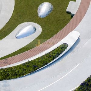 ANW9418 งานศิลปะตกแต่งสแตนเลส 304 สไตล์อาร์ตเดโคสุดพิเศษ สร้างสรรค์งานประติมากรรมที่สร้างภาพลักษณ์ที่น่าประทับใจสำหรับวันครบรอบ - Product Image 6