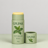Tube de déodorant, tube de baume à lèvres recyclable, emballage en tube de carton, conteneur de déodorant biodégradable
