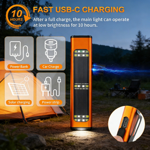Linterna Plana Solar Recargable Alecter Solar de 100 Lúmenes, LED Multifuncional Táctica EDC, 7 Modos, Resistente al Agua IP65 - Product Image 4