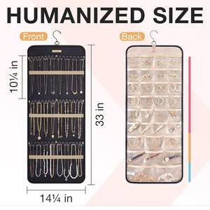 교수형 보관 가방 보석 홀더 목걸이 팔찌 귀걸이 반지 보석 주최자 및 보관 보석 상자 - Product Image 6