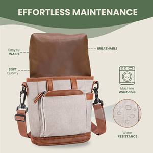 Échantillon gratuit de sac de dressage pour chien en silicone souple avec ceinture, facile à transporter, sac à friandises pour animaux de compagnie avec distributeur de sacs à excréments intégré - Product Image 4