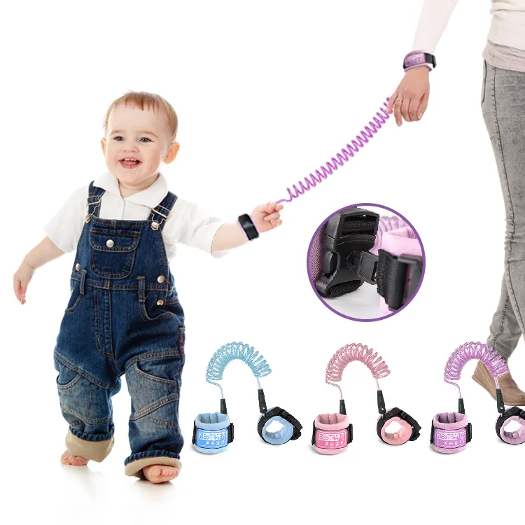 Children Outdoor Safety wrist link elastic Anti lost belt kids safety harness for Baby walking