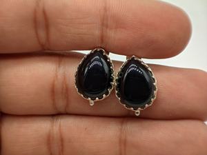 Pendientes de Plata de Ley 925 Hechos a Mano con Ónix Negro Natural, Joyería de Moda Boho para Mujer, Proveedor Mayorista, Personalizados - Product Image 5