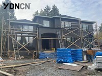 Fenêtre extérieure à battant moderne, résistante aux ouragans, insonorisée, à rupture de pont thermique, en alliage d'aluminium gris, écoénergétique, certifiée Energy Star