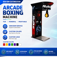 Machine de jeu d'arcade de boxe sportive à monnayeur Marwey Big King Kick Punching Fire Boxing Machine