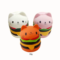 Nouveau jouet anti-stress en mousse PU à simulation de dessin animé de fast-food, à rebond lent, à presser, cadeau artisanal