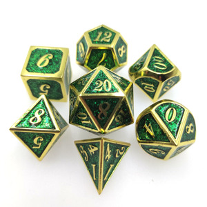 Jeu de dés en métal Jeu de dés du MDN 7 pièces D & D Dés polyédriques Donjon et Dragon <span class=keywords><strong>RPG</strong></span> D et D Jeux de rôle Dés D20 D12 D6 D8 - Product Image 1