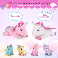Ensemble de jouets en peluche licorne 5 pièces 31-50cm tissu Super doux PP coton rempli cadeau anti-Stress pour les enfants de 5 à 7 ans