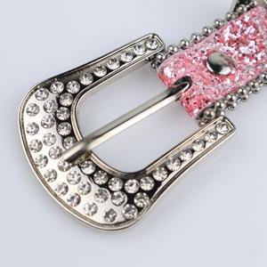 Cintura sottile in lega con strass per donna, decorazione alla moda con paillettes, versatile stile europeo americano, lunghezza 105/115 cm, con fibbia. - Product Image 3