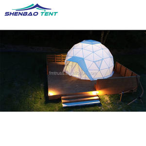 Shenbao Outdoor PVC Glamping Iglu Geodätisches Kuppelzelt Haus mit Leichtem Aluminium-Design - Product Image 4