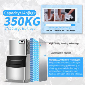 Hot Sale 350kg Big Capacity Commercial Stainless Steel Water Cooling <b>Making</b> <b>Machine</b> New Condition for Home Industrial 220v Motor - Product Image 3