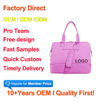 Sac de voyage rembourré à livraison rapide, pliable, avec logo personnalisé, sac de yoga confortable, grande capacité, prix d'usine, antivol, sac de sport et de fitness