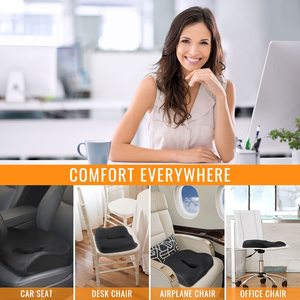 <span class=keywords><strong>Coussin</strong></span> de <span class=keywords><strong>siège</strong></span> en mousse à mémoire de forme pour augmenter la hauteur, pour les personnes de petite taille qui conduisent, les chauffeurs de camion, pour chaise de bureau - Product Image 6