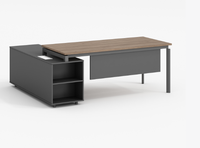 Scrivania Direzionale di Lusso Moderna e Contemporanea in Legno per Ufficio CEO