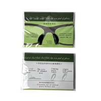 Accessoires pour lunettes, coussinets papillon, plaquettes de nez en silicone, embouts de branches noirs pour lunettes, emballés individuellement