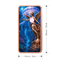 Barre de cuivre fin 999 de 10 oz, sculpture en relief de déesse ailée, design artistique, fantaisie, pour collection, cadeau, vente en gros