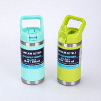 Gobelet isotherme OEM en gros de 350 ml à double paroi avec anneau de levage, étanche, en acier 304 sans BPA pour le sport
