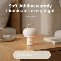 Veilleuse de chevet pour chambre à coucher, respectueuse des yeux, avec fonction de charge, pour l'alimentation des bébés, la décoration, avec luminosité réglable et fonction de vibration