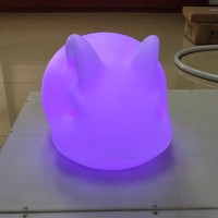 Lampe Souris LED Fantaisie RVB Colorée avec Télécommande, Cadeau de Noël pour Enfants, Écologique et Rotomoulée, Certifiée IP65