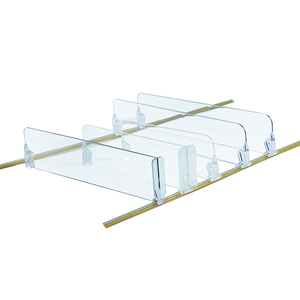 Secure-Grip Anti-Tip <b>Shelf</b> Dividers Stable Partition System for Tall Product Display - Product Image 4