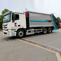 Camion à ordures municipales Foton Auman 23m³, Fourniture directe usine, Carrosserie compacteuse, Euro 6, Gestion des déchets urbains