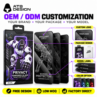3 Paket Pelindung Layar Privasi 9H Tempered Glass Anti Gelembung untuk iPhone 18 17 Pro Max