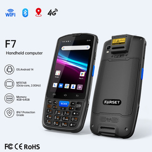 FARSET 4G LTE F7 CPU MTK 8768 物流条码扫描器 Android 手持式 PDA 扫描器，用于仓库库存管理 - Product Image 2