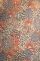 Papier peint classique bohème à feuilles tropicales, imperméable, fond brun chaud, palmier éventail, jungle florale, pour villa, hôtel, maison