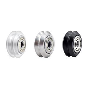 Parti per stampante 3d ruota di <span class=keywords><strong>plastica</strong></span> CNC POM MR105ZZ 625ZZ cuscinetto a fessura a V alesaggio passiva 5mm rotondi ingranaggio Perlin puleggia ruota - Product Image 1