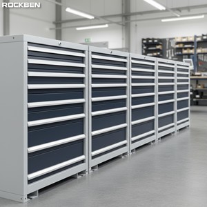 ROCKBEN Modular Drawer <strong>Cabinet</strong> Heavy Duty Workshop Equipment Garage <strong>Cabinet</strong> <strong>Tool</strong> Set Box Storage CNC Multi Drawer <strong>Tool</strong> <strong>Cabinet</strong> - Product Image 1