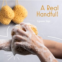 Éponge de Douche en PU Réutilisable pour Hôtels et Spas, Grande Taille, Exfoliation Douce, Mousse Abondante, avec Corde de Suspension, Vente en Gros CF, OEM