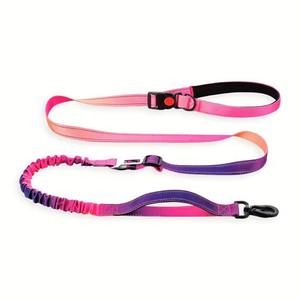 Laisse Rétractable Élastique Anti-Nœuds 360° de 200 cm, Couleur Rose Dégradé, Taille Ajustable, Longueur Moyenne - Product Image 1