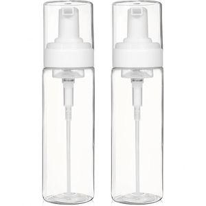 100ml 120ml 150ml <b>200ml</b> Face Cleanser Cosmetic Plastic Foam Pump <b>Bottles</b> Blue White Transparent PET Mousse Pump Sprayer - Product Image 1
