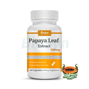 Capsule di Estratto di Foglie di <span class=keywords><strong>Papaya</strong></span> BioSyn OEM Etichetta Privata Integratore Alimentare di Grado Alimentare - Product Image 2