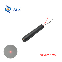 Module de diode laser à point rouge de qualité industrielle, à faible consommation d'énergie, compact, D16mm, 650nm, 1mW, classe 2, lentille en verre de haute qualité, vente chaude