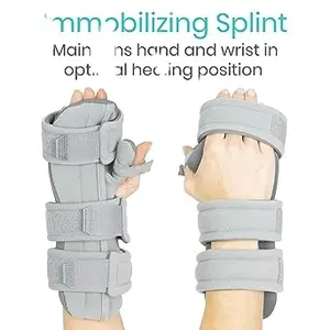 Supporto per tutore per mano con ictus regolabile supporto per stecca per mano notturna per dito supporto per polso ortopedico riabilitazione per tendinite per artrite
