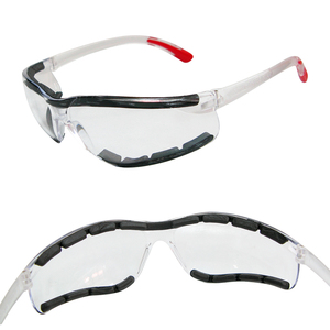 Lunettes de sécurité enveloppantes résistantes aux chocs certifiées ANSI Z87.1 CE EN166 UKCA avec lentille en polycarbonate monobloc pour la construction et l'industrie - Product Image 6