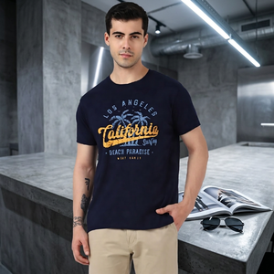 Direct Factory Manufacturer Custom Logo Mens Dual Colour Short Sleeve <b>T</b> <b>Shirt</b> 100 Cotton Digital Print OEM Wholesale - Product Image 1