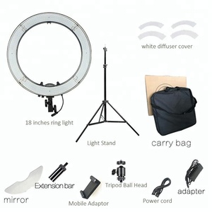 Température <span class=keywords><strong>de</strong></span> couleur 3200 K-5500 K Réglable Luminosité Photographie Anneau Led <span class=keywords><strong>Lampe</strong></span> - Product Image 2