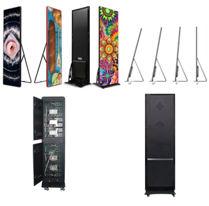 LED Three-<b>fold</b> P2.5 Connectable Digital Poster Floor-standing Full Color Outdoor Display Advertising <b>Screen</b> Animation Movable - Product Image 2