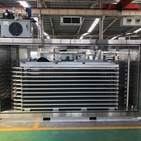 Congélateur rapide horizontal à plateaux, équipement de congélation haute productivité, capacité de refroidissement de 1000 kg/h, construction en alliage d'aluminium