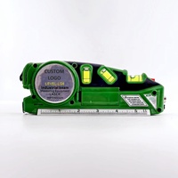 Niveau laser infrarouge 3 en 1 alimenté par batterie multifonctionnel DEWEN avec règle en acier ligne droite croisée FIXTA