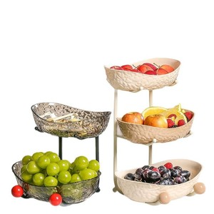 Multi Layer Fruit Plate Set For Living Room Home Decoration Snacks Display Party Wedding Gift - Product Image 5