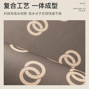 Alfombra de Baño de Lujo Cool Bear, Rectangular, Antideslizante, Absorbente, de Secado Rápido, para el Hogar, con Diseño de Dibujos Animados, Resistente a las Manchas - Product Image 2