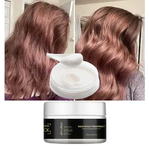 Biotina-mascarilla para el cabello, sin sulfato, hidratante, aceite de coco y argán, tratamiento para cabello seco dañado y tratamiento de Color africano