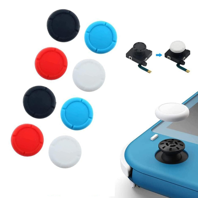 Joystick Analog Replacement Repair Part Button Stick Cover Thumb Grip Cap for Nintendo Switch Oled Lite Controller Joycon