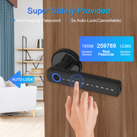 Camakt 2024 Groothandel Fabrieks Prijs Huis Glazen Deur Vingerafdruk Digitale Handgreep Slimme Slot SF0047 met Tuya App
